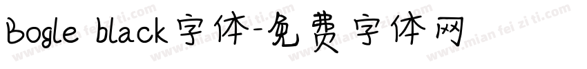 Bogle black字体字体转换